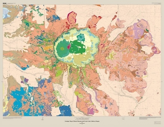 Beautiful Destruction: 11 Gorgeous Geological Maps of Volcanoes | Wired Science | Wired.com #science #map