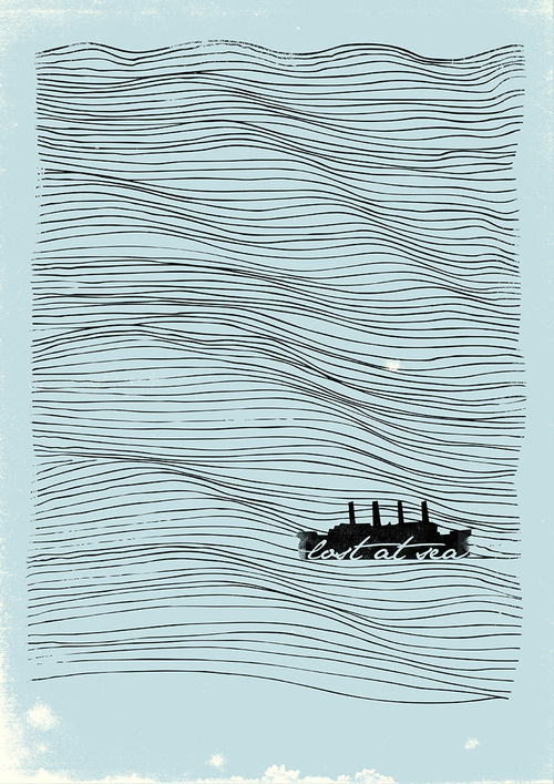 Lost at Sea Â - By Koning #illustration #sea #koning