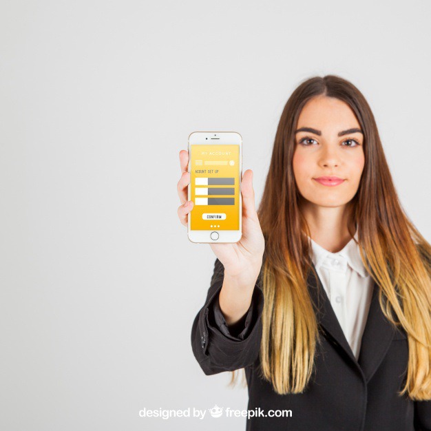 Good looking business woman showing smartphone Free Psd. See more inspiration related to Mockup, Business, Technology, Template, Woman, Phone, Girl, Presentation, Telephone, Smartphone, Mock up, Modern, App, Display, Business woman, Screen, Female, Young, Good, Device, Up, Businesswoman, Holding, Showcase, Stylish, Looking, Showroom, Mock, Presenting and Showing on Freepik.