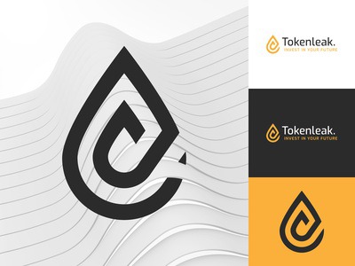 Tokenleak Logo Design 💧 clean abstract logo technology startup professional news cryptocurrency logotype logo mark logodesign minimal vector modern logo local business logo designer logo illustrator design branding brand identity
