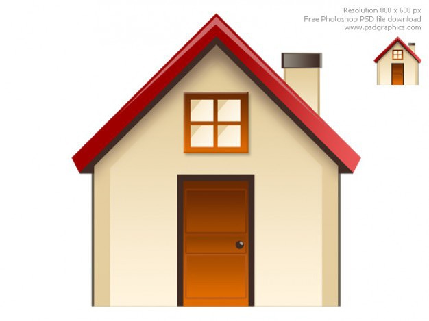 Home with red roof and beige wall Free Psd. See more inspiration related to Design, Icon, Home, Graphic design, Icons, Web, Web design, Graphics, Psd, Home icon, Web icons, Horizontal and Isolated on Freepik.