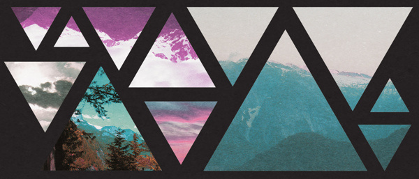 Idaho Mountain GeoArt #digital #photography #design #art