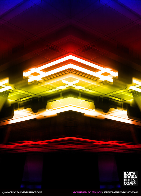 Neon Lights - Face To Face on the Behance Network #layout