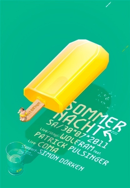 Sommer Nacht #digital #design #art #vector