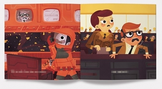 Picture Book Set in Space #design #space #kolb #illustration #oddity #andrew