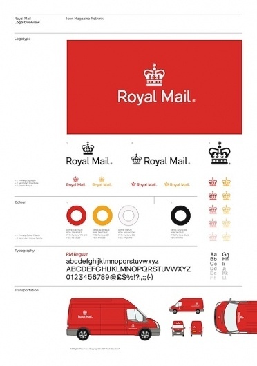 Mash Creative 'Rethink' of the Royal Mail logo for ICON magazine | Swiss Legacy #creative #swiss #royal #legacy #mash #mail