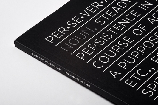 Celtic Explorations Annual Report 2009/2010 on the Behance Network #print #design #book #offline #typography