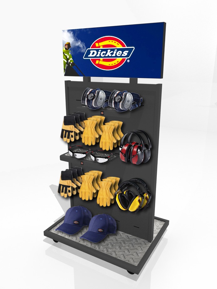 This is an accessories display rack custom designed for the client.