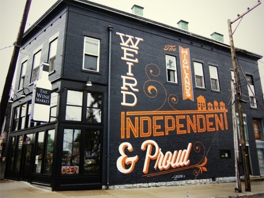 Bryan Patrick Todd - Design & Illustration - Blog #mural #design #orange #black #typography