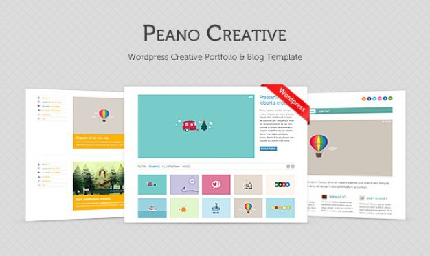 Peano creative ? free homepage psd Free Psd. See more inspiration related to Template, Creative, Portfolio, Psd, Templates, Blog, Wordpress, Portfolio template, Homepage and Horizontal on Freepik.