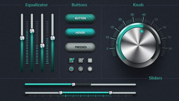 Ui elements with green colors Free Psd. See more inspiration related to Green, Metal, Bar, Radio, Elements, Colors, Ui, Buttons, Psd, Progress bar, Progress, Ui kit, Checkbox, Horizontal, Kit, Knob, Sliders and Radio buttons on Freepik.