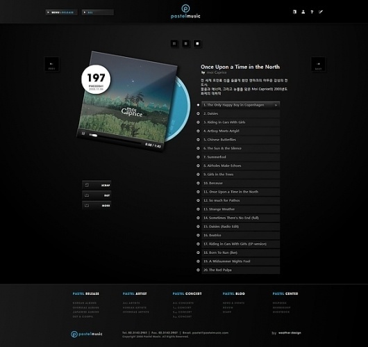 Pastel Music Website on Web Design Served #vbnvbn
