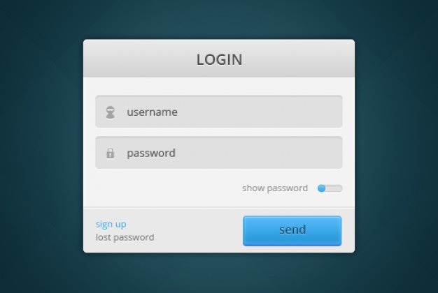 Simple login box with password button Free Psd. See more inspiration related to Box, Button, Show, Form, Psd, Login, Simple, Password, Horizontal and Hide on Freepik.