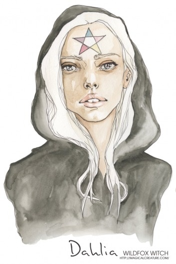 Inspiration for artists from Wildfox Couture - I LOVE WILDFOX #wildfox #dahlia #illustration #painting #fashion #watercolour