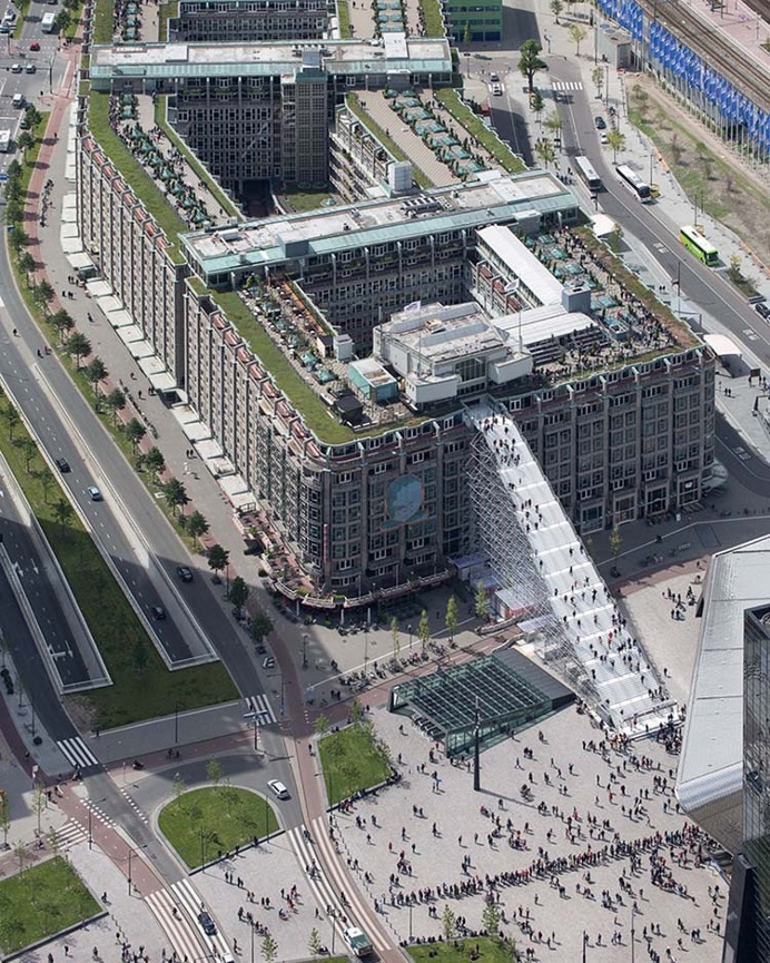 MVRDV's Giant Scaffold Staircase in Rotterdam Opens to the Public