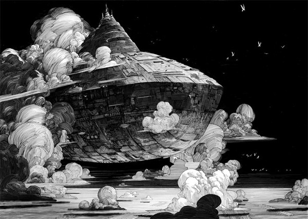 Nico Delorts Epic Ink and Scratchboard Illustrations Offer an Intriguing Glimpse into Fictional Narratives #illustration