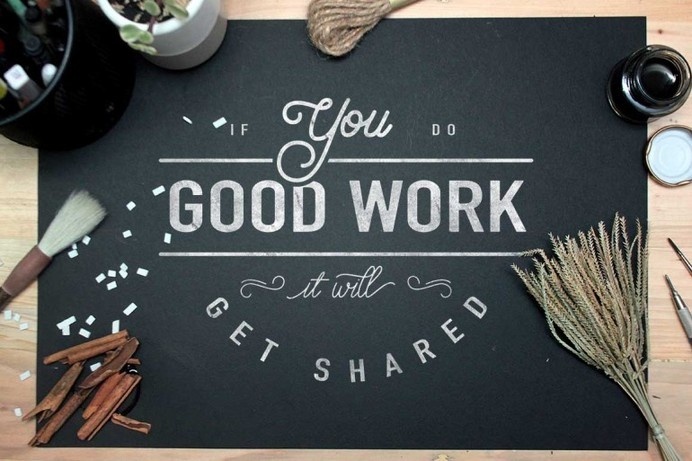 If You do Good Work it Will Get Shared #calligraphy #type #typeface #typography