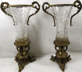 Two crystal вазы19 century