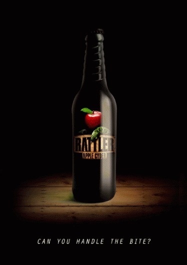Rattler Cider on the Behance Network #white #bottle #design #eden #snow #cider #eve #adam #and #rattler #witton