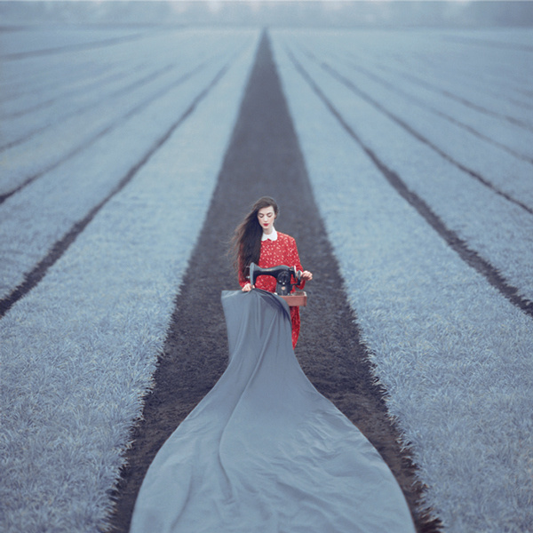 Oleg Oprisco's Stylized Photography Indulges the Fantasy of Escape | Hi-Fructose Magazine #stylish #field #red #escape #photography #grey