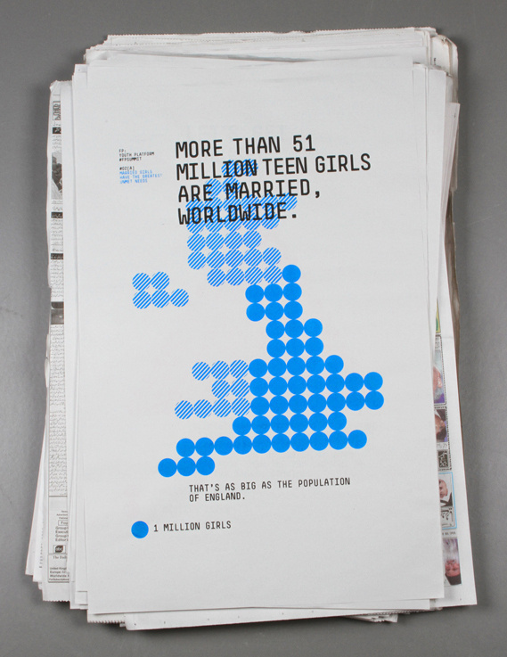 Creative Review - Infographics to aid The Girl Effect #bright #family #planning #marriage #color #simple