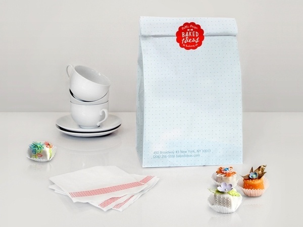 Baked Ideas on the Behance Network #form #red #branding #packaging #book #website #identity #vintage #logo #web