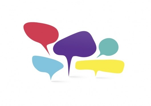 simple conversations * : welcom to La La Land #bubble #vector #colour