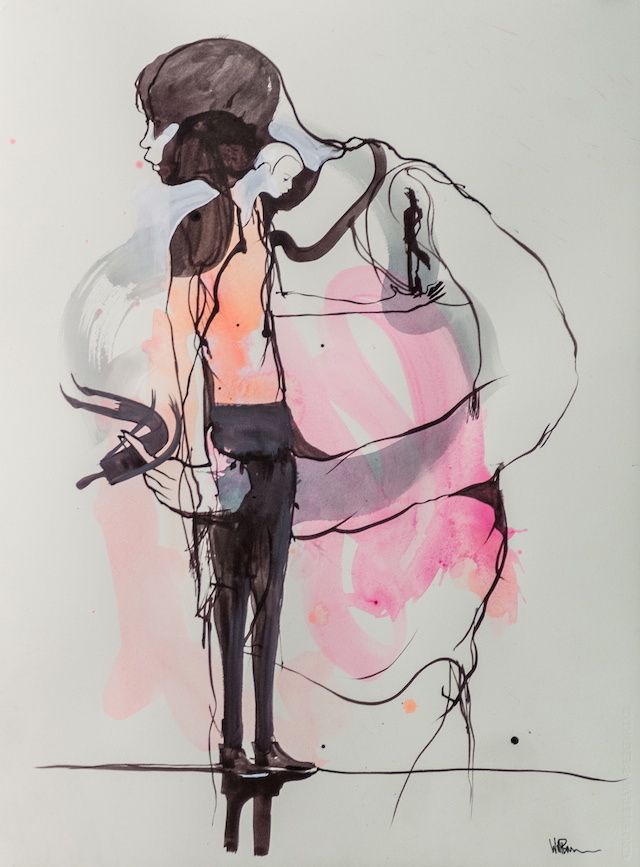 Study 6 Artist Will Barras Date 2013 Art Form Work on paper Medium acrylic on paper