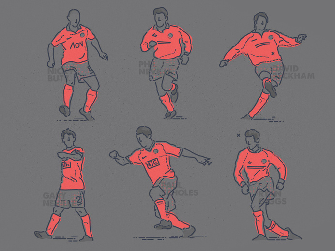 Football x Colour and Lines = Class of 92