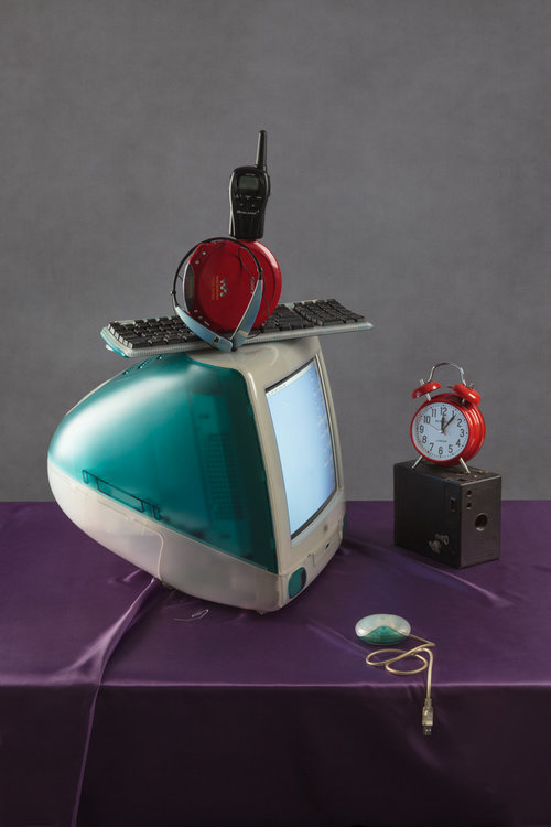 Tech Vanitas: Blue iMac : Jeanette May
