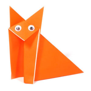 How to make a traditional sitting origami fox (http://www.origami-make.org/howto-origami-fox.php)