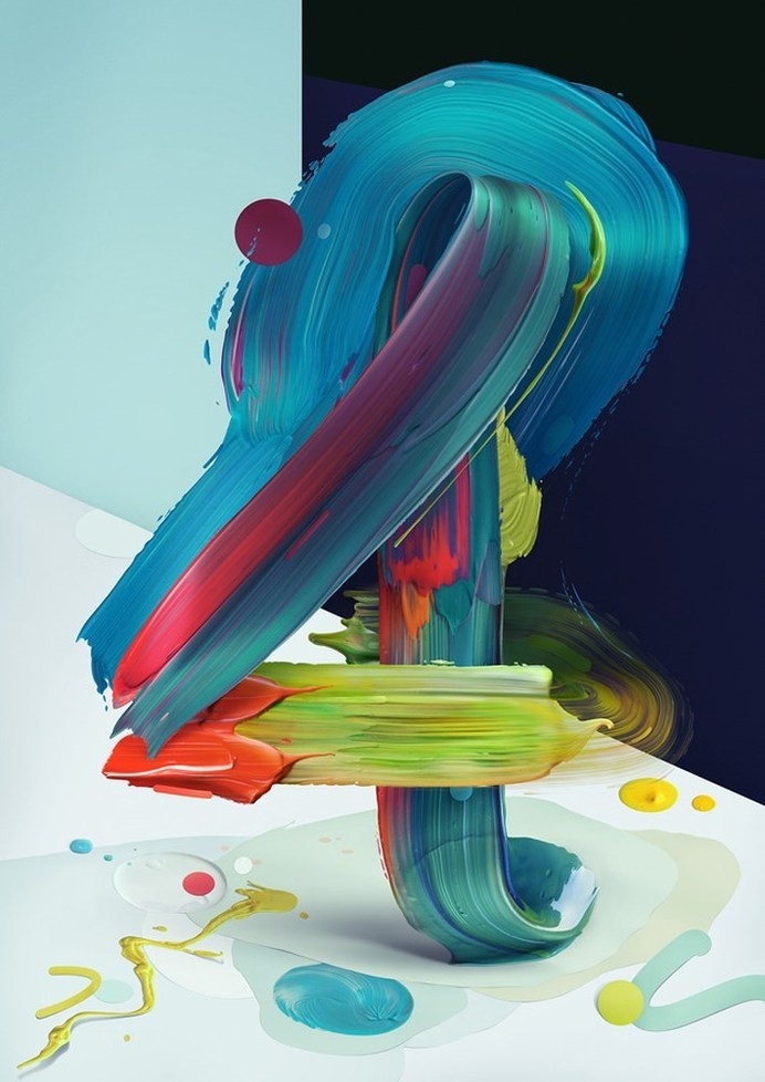 Painting Typography Atypical #inspiration #alphabets #painting #typography