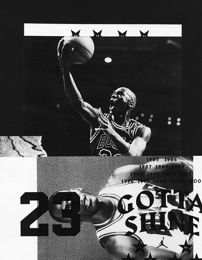 chrisbur.net — Harbour used in collages for Nike's Gotta Shine campaign, design by Chris Burnett.