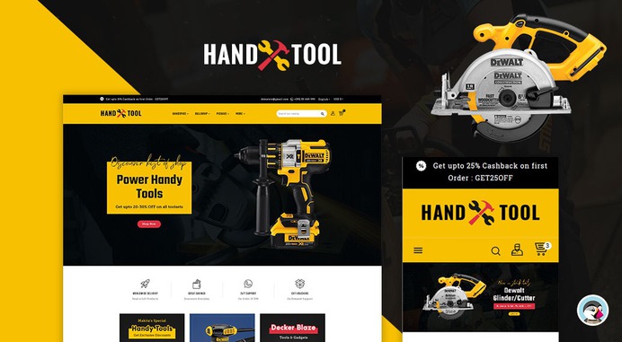 #Hand #Tools & #Power #Equipment - #Prestashop #Responsive #Theme | #TemplateTrip #eCommerce #Website #Design #Template