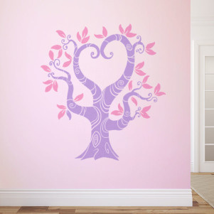 Wow, what a great tree for a princess of fairy themed bedroom. Vinyl wall decal from http://cozywallart.com #decal #tree