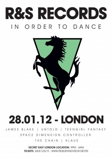 Warehouse Party – London ◊ R&S Records #logo #illustration #kiosk #poster