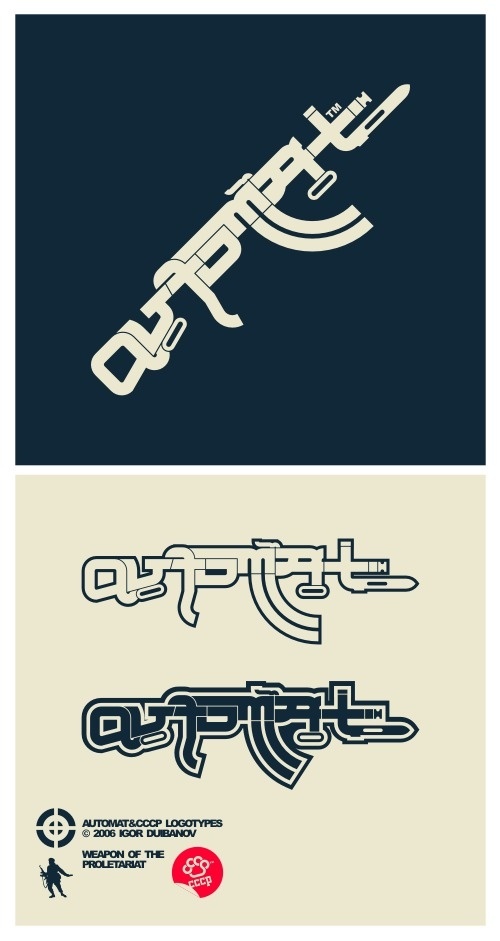 .A.U.T.O.M.A.T. logotype 47by =russoturisto #rifle #logotype #kalashnikov #logo #automatic