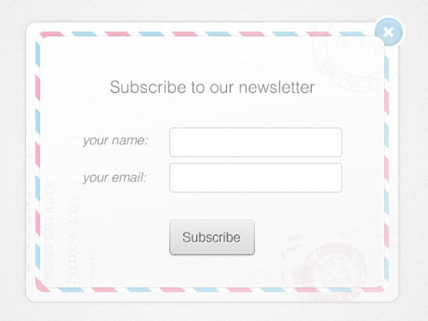 Newsletter form Free Psd. See more inspiration related to Button, Web, Newsletter, Form, Psd, Web button, Horizontal and Modal on Freepik.