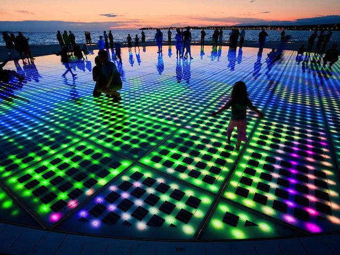 Croatia's Solar Powered Interactive Light Installation