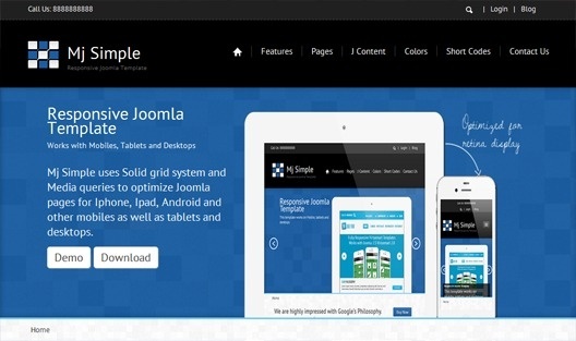 mj simple is a Responsive joomla Template #template #responsive #joomla
