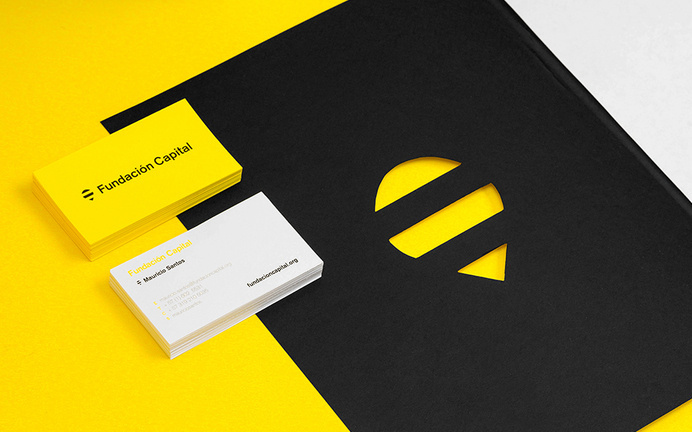 Fundacion Capital | Anagrama #die #cut #business #card #stationery