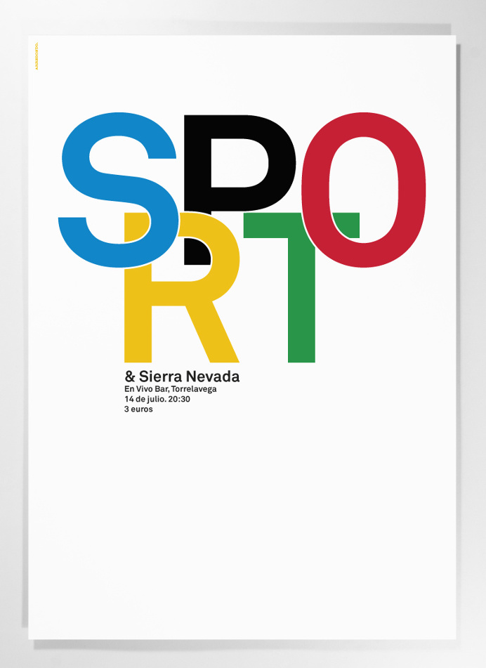 Poster for the french emopunk band Sport. #poster #identity #graphicdesign