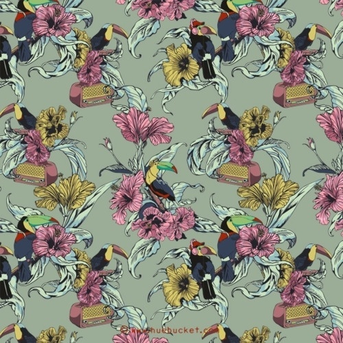 HUEBUCKET #radio #pattern #song #flower #bird #morning #music