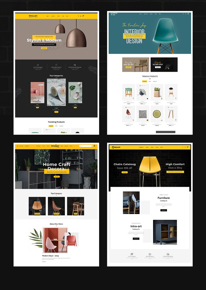 #Intra #Art #Design #Furniture #Home #Decor - #Opencart #Multipurpose #Responsive #Theme | #TemplateTrip #eCommerce #Website #Design #Template