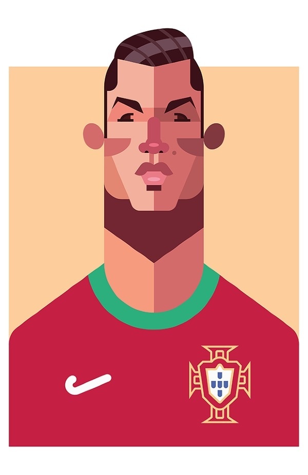MATCH OF THE DAY Daniel Nyari Graphic Design & Illustration #matchday #illustration #ronaldo #cristiano