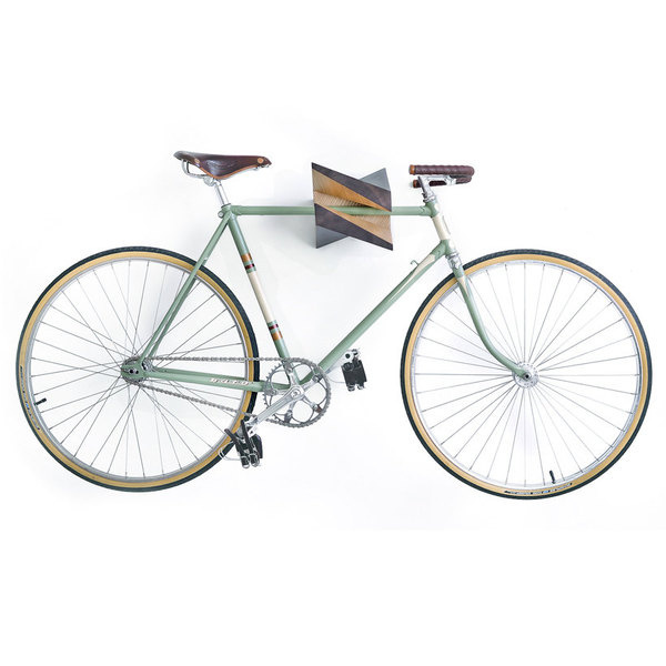 Oak Wood Bike Hanger "Iceberg" by Woodstick Ltd. #wood #hanger #bike