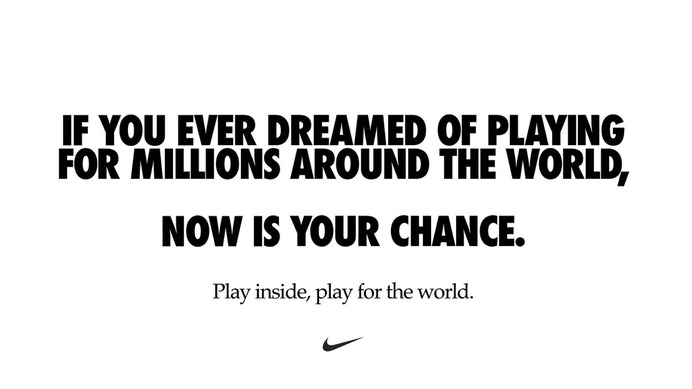 Nike: COVID-19 - Now is your chance
