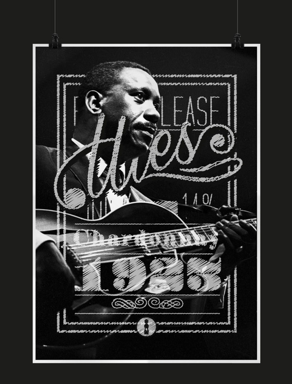 The Golden Age of Jazz on Behance #montgomery #jazz #wes #tipography #wine #poster