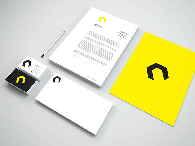 Minimal Stationary Mockup