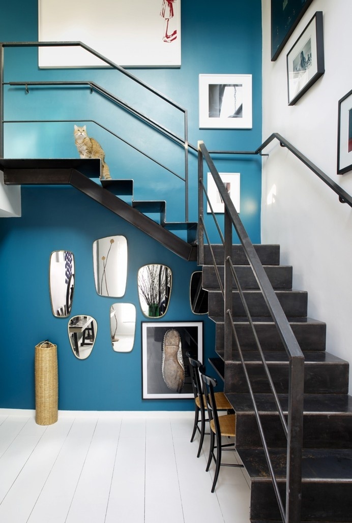 Elegant duplex representative for Sarah Lavoine's style - www.homeworlddesign. com (11) #paris #apartments #interiors #decor #duplex